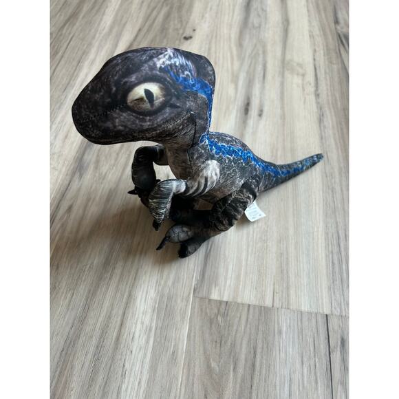 Universal Studios Jurassic World Blue Baby Raptor Stuffed 8” Plush Toy - Picture 1 of 5